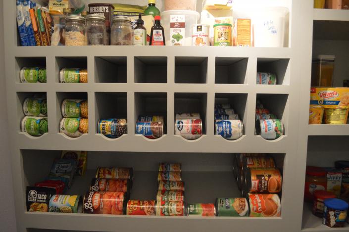 By adding custom built-ins to your pantry, you add more space and less clutter to your home! 