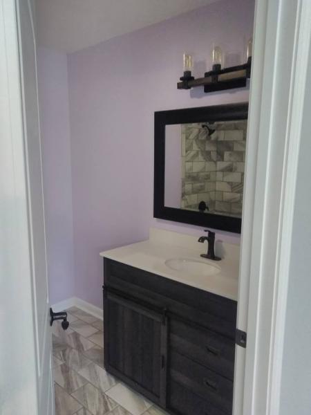 Leave it to Budget Renovation & Restoration to install a new bathroom vanity! 